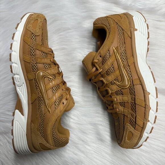 Nike P-6000 SE Flax Metallic Gold Sail Mens HF0015-201 NEW Sz 9 - Picture 3 of 4